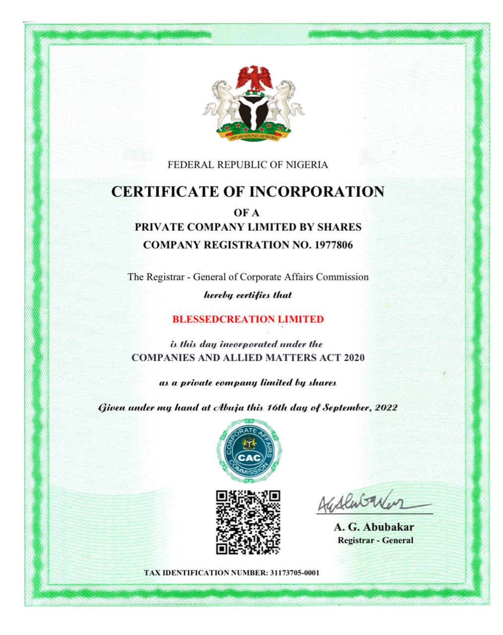 Team CERTIFICATE